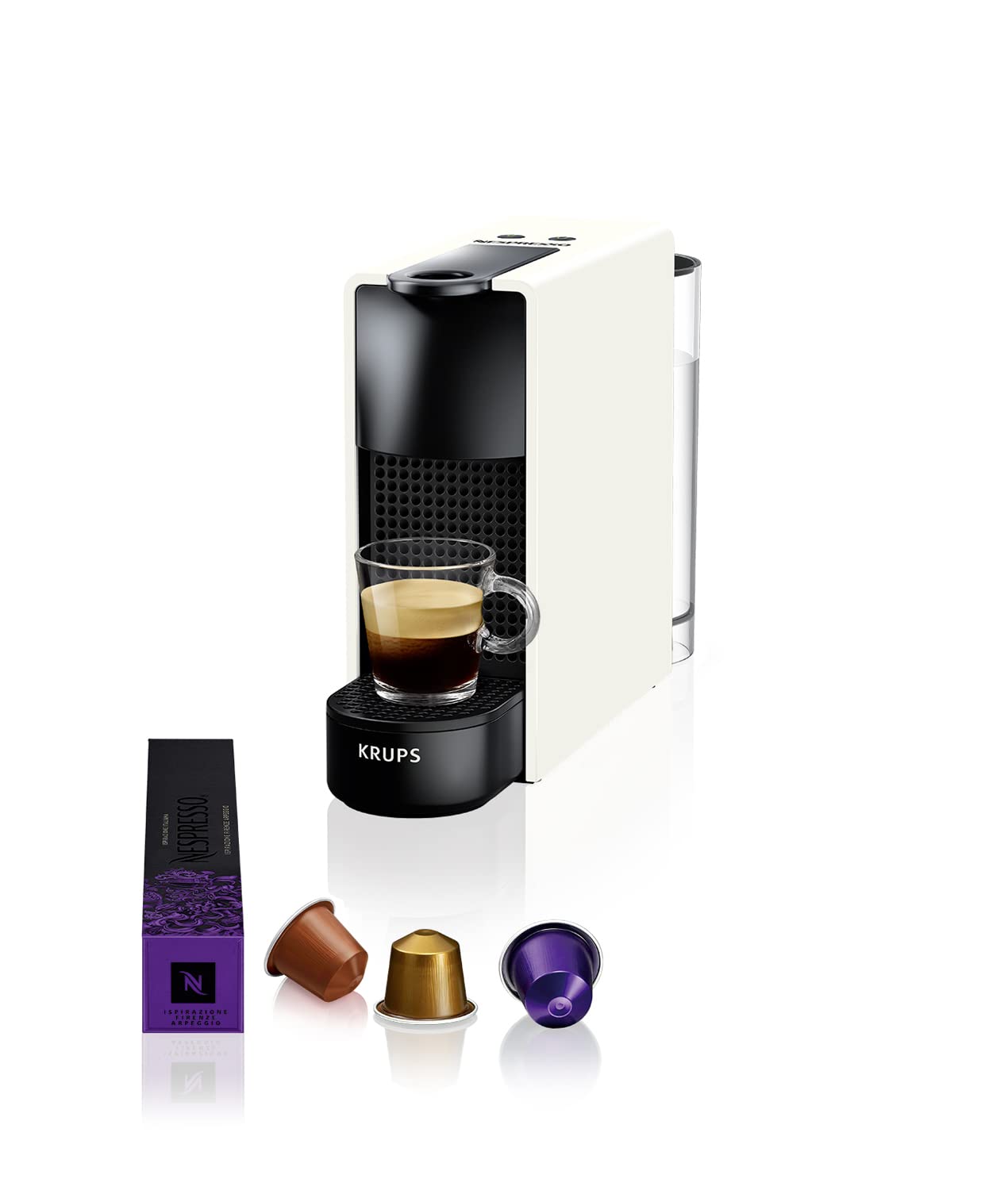 Essenza Mini XN110110 – Cafetière Manuelle 0,6L, Noir & Blanc