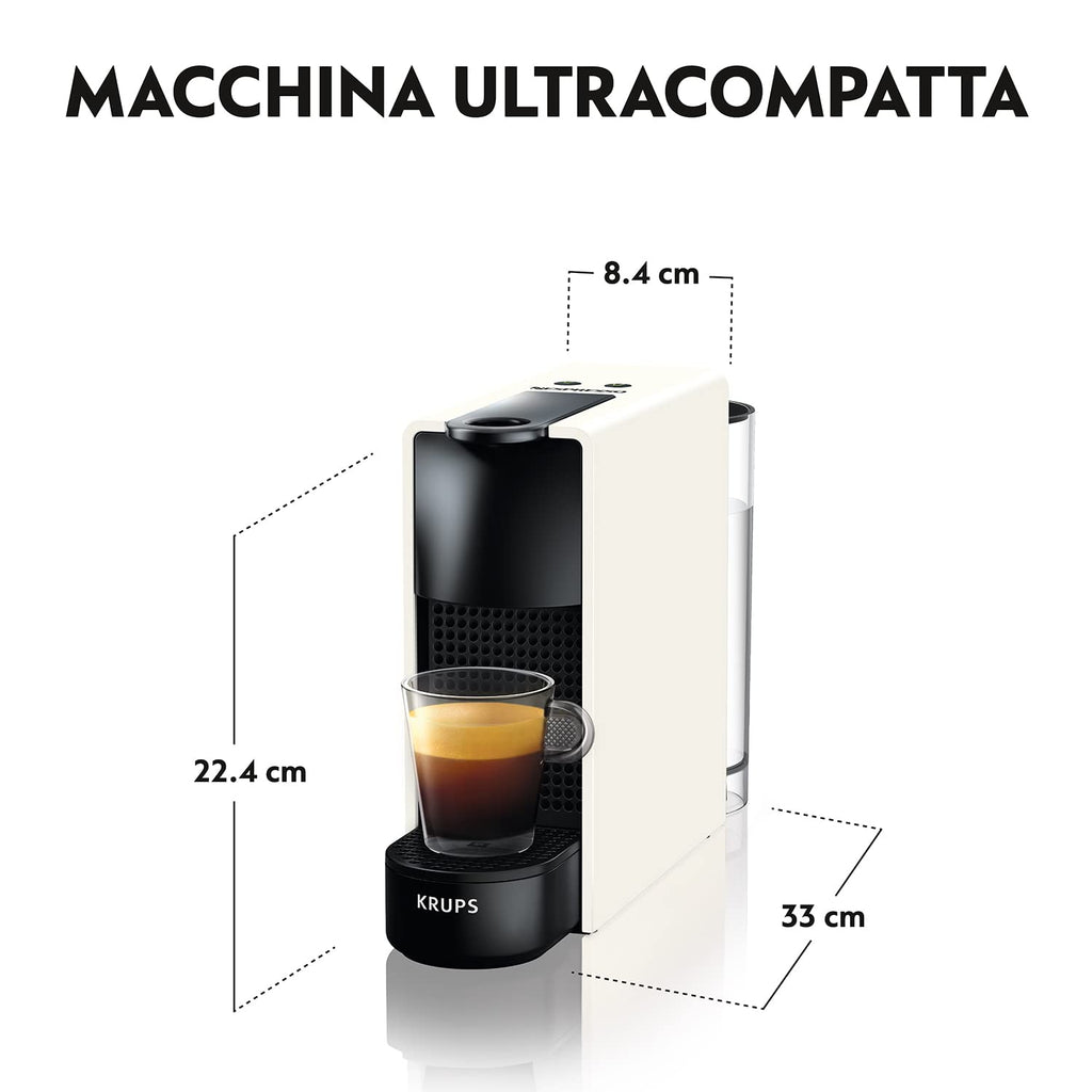 Essenza Mini XN110110 – Cafetière Manuelle 0,6L, Noir & Blanc