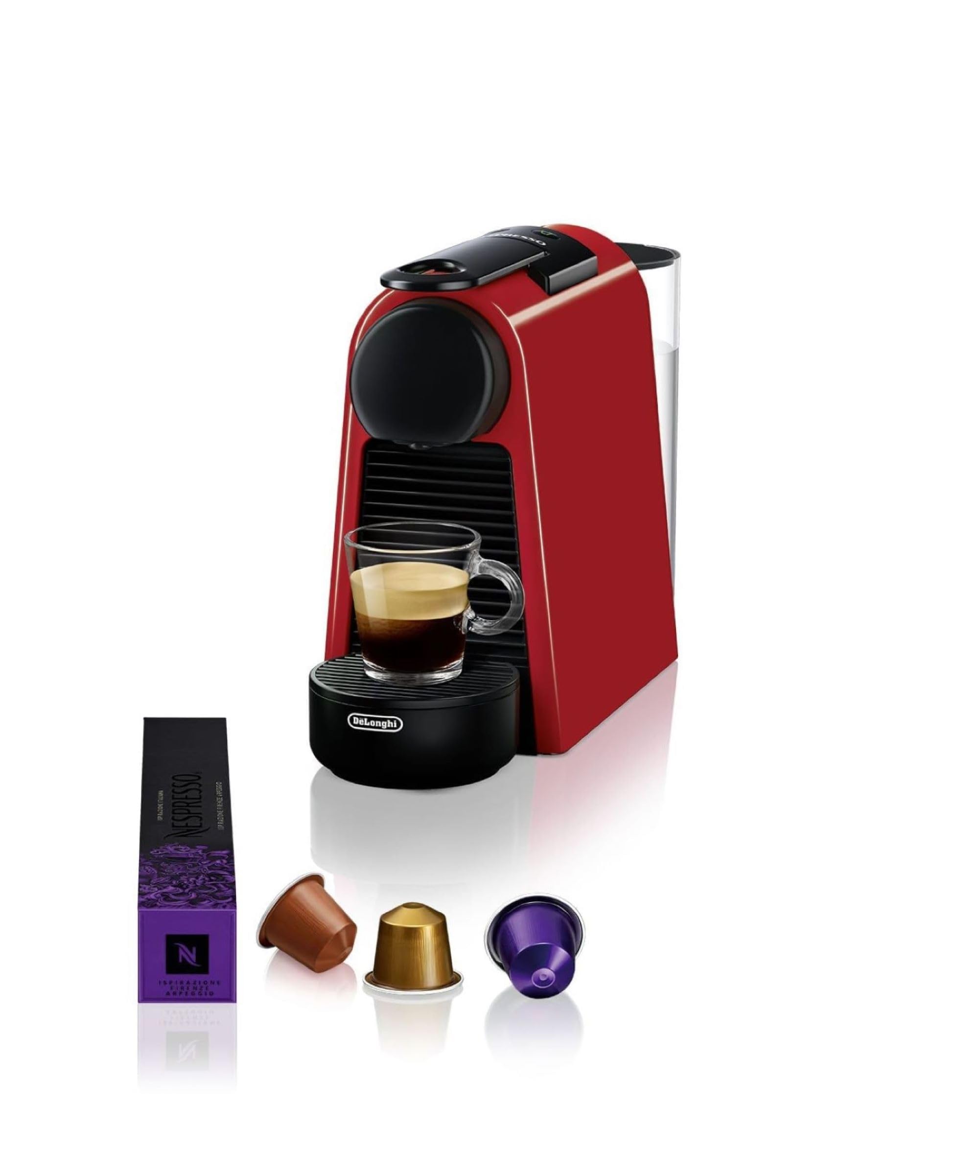 Machine à Café Essenza Mini Rouge Rubis 19 Bars – Ultracompacte, Arrêt Automatique | EN85.R