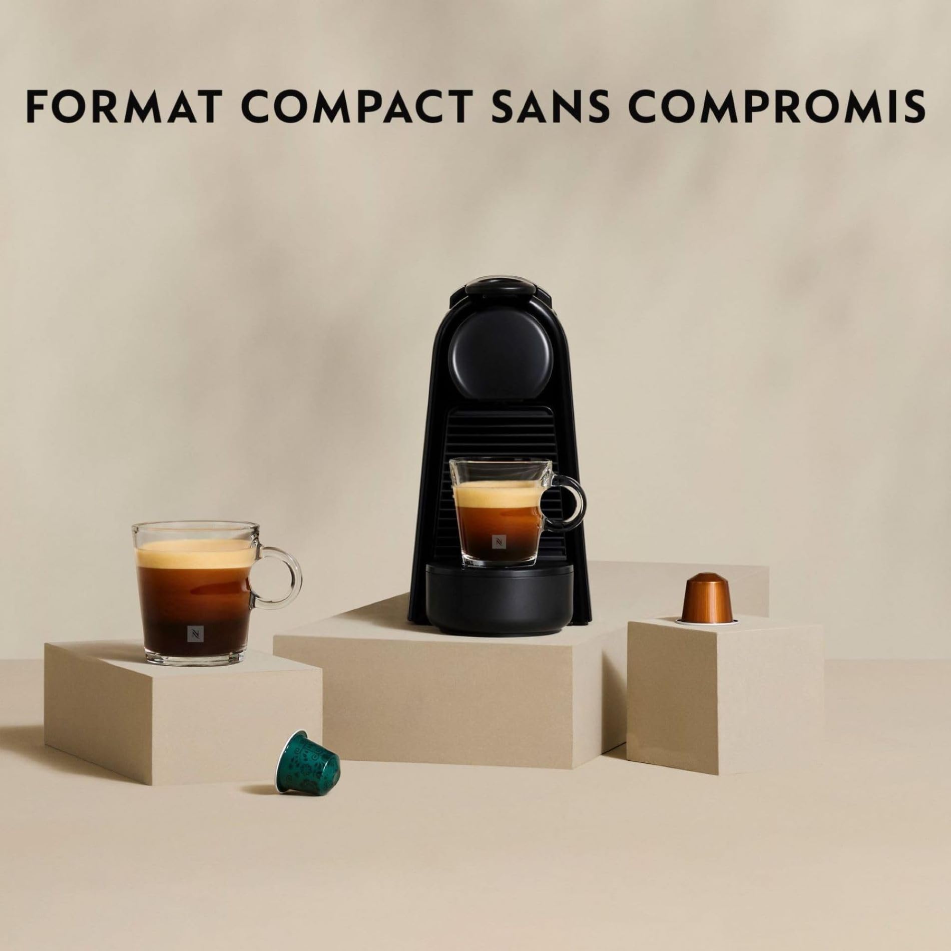 Machine à Café Essenza Mini Rouge Rubis 19 Bars – Ultracompacte, Arrêt Automatique | EN85.R