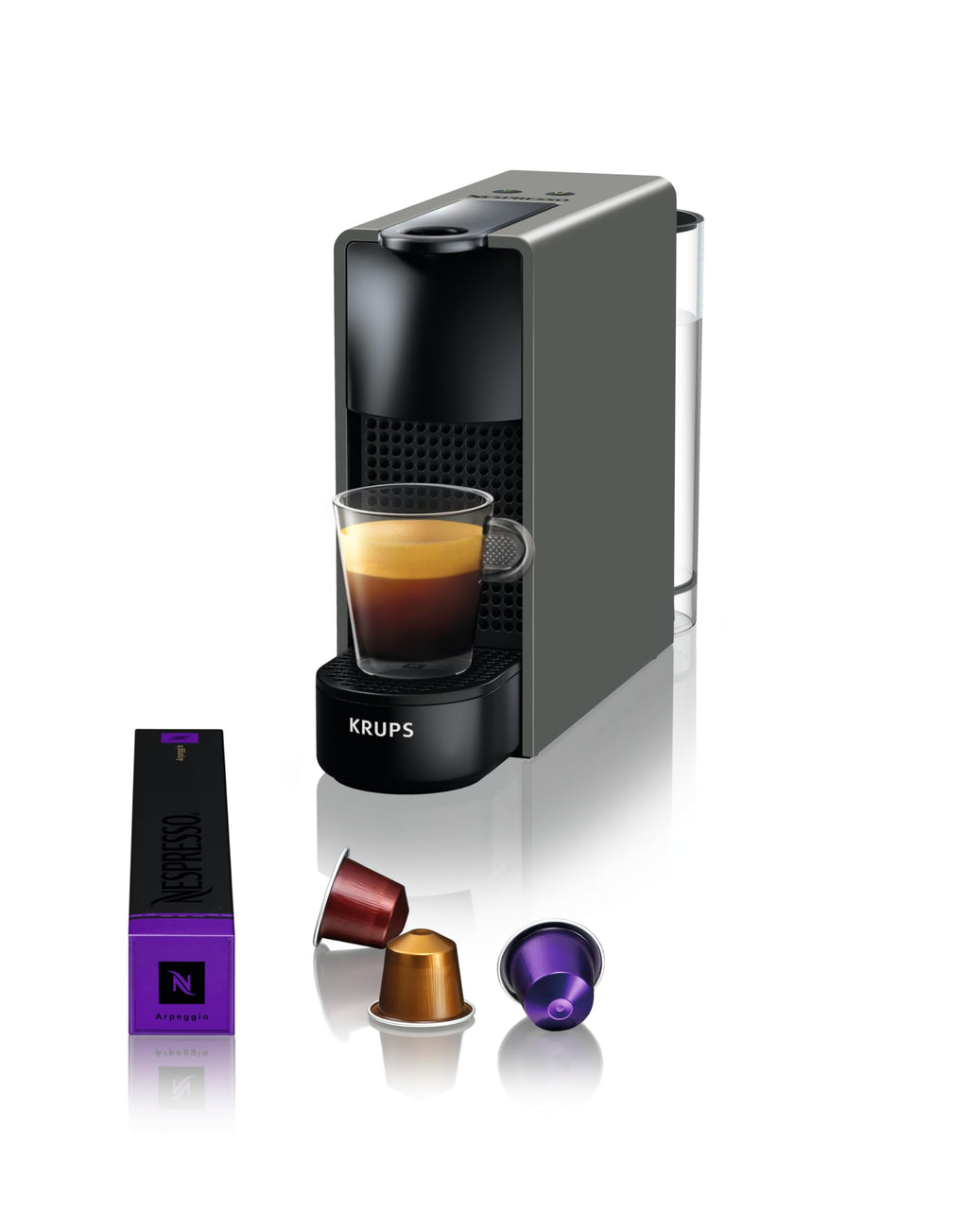 Machine à Café Essenza Mini Gris Intense 19 Bars – Compacte & Réparable 15 Ans | YY2911FD