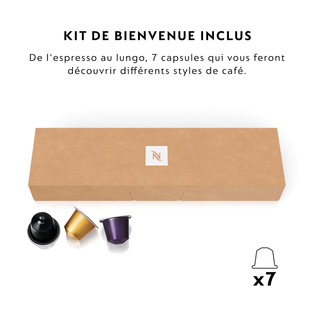 Essenza Mini Noir Mat – Machine à Café à Capsules 19 Bars, Kit de Bienvenue Inclus | EN85.BKMT