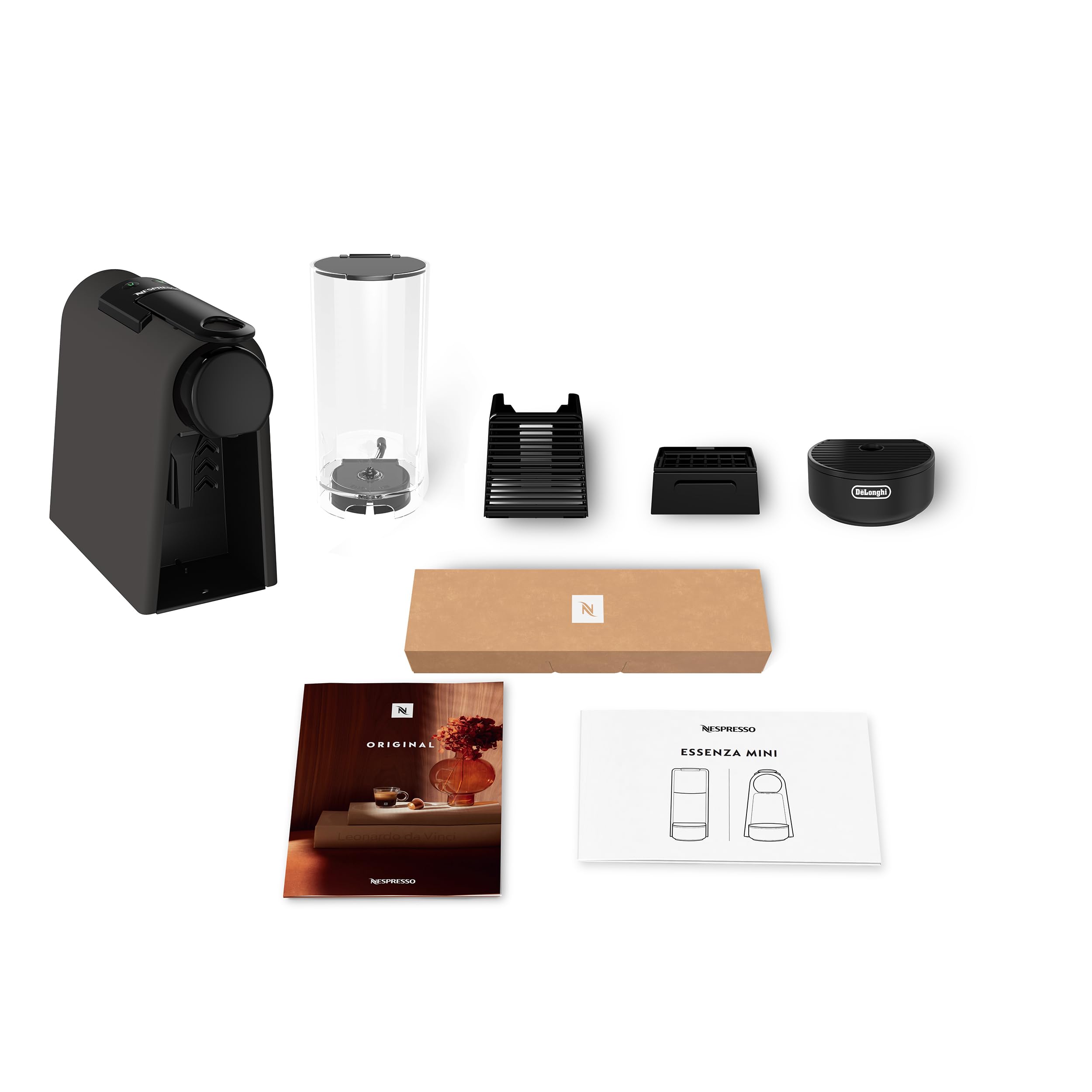 Essenza Mini Noir Mat – Machine à Café à Capsules 19 Bars, Kit de Bienvenue Inclus | EN85.BKMT