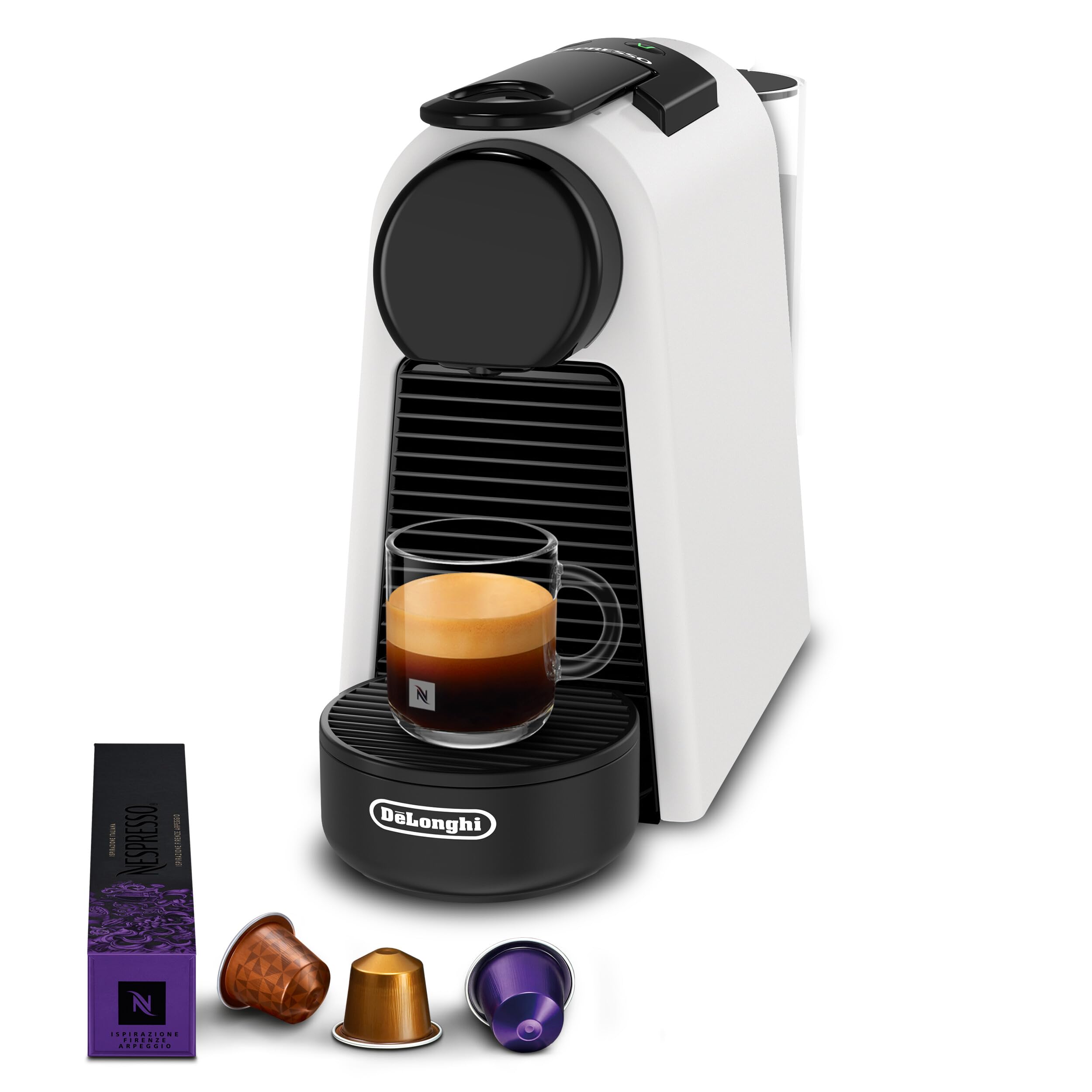 Essenza Mini Blanc Mat – Machine à Café Automatique Monotasse 19 Bars | EN85.WMT