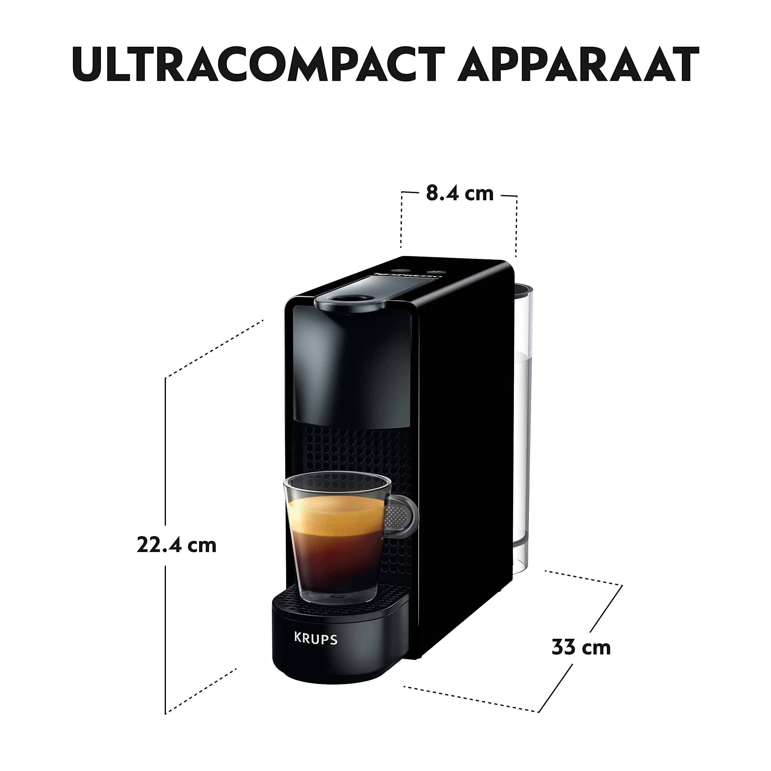 Machine à Café Essenza Mini Noir – Cafetière à Capsules Compacte | XN110810