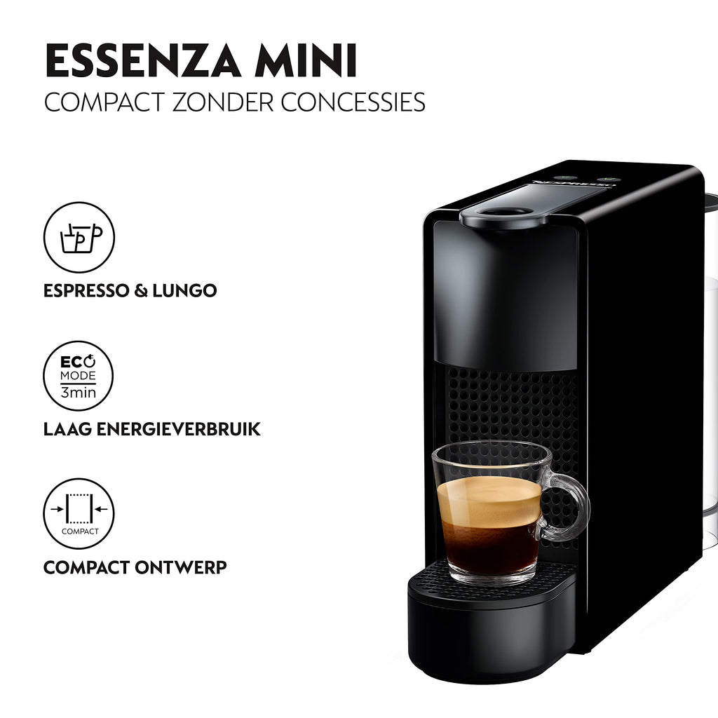 Machine à Café Essenza Mini Noir – Cafetière à Capsules Compacte | XN110810
